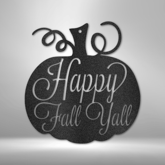 Fall Pumpkin Steel Sign Laser Cut Powder Coated Home & Office Metal Wall Decor M